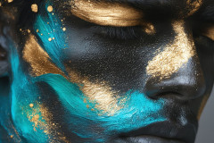 Abstract Male Art Ai Photos of Beautiful Men Enveloped by Colors