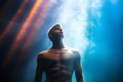 Abstract Male Art Ai Photos of Beautiful Men Enveloped by Colors