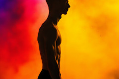 Abstract Male Art Ai Photos of Beautiful Men Enveloped by Colors