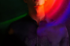 Abstract Male Art Ai Photos of Beautiful Men Enveloped by Colors