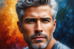 Painting Comes to Life - A Handsome Man comes to life and emerges from canvas.