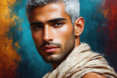 Painting Comes to Life - A Handsome Man comes to life and emerges from canvas.