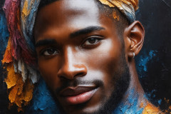 Painting Comes to Life - A Handsome Man comes to life and emerges from canvas.