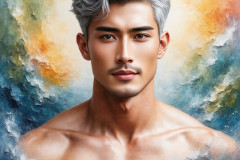 Painting Comes to Life - A Handsome Man comes to life and emerges from canvas.