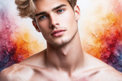 Painting Comes to Life - A Handsome Man comes to life and emerges from canvas.