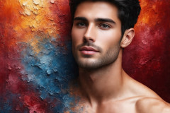 Painting Comes to Life - A Handsome Man comes to life and emerges from canvas.