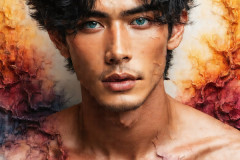 Painting Comes to Life - A Handsome Man comes to life and emerges from canvas.