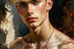 Painting Comes to Life - A Handsome Man comes to life and emerges from canvas.