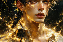 Painting Comes to Life - A Handsome Man comes to life and emerges from canvas.