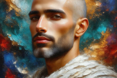 Painting Comes to Life - A Handsome Man comes to life and emerges from canvas.