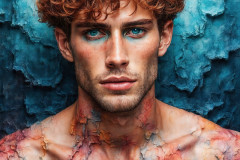 Painting Comes to Life - A Handsome Man comes to life and emerges from canvas.