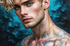 Painting Comes to Life - A Handsome Man comes to life and emerges from canvas.