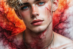 Painting Comes to Life - A Handsome Man comes to life and emerges from canvas.