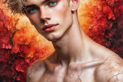 Painting Comes to Life - A Handsome Man comes to life and emerges from canvas.