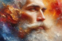 Painting Comes to Life - A Handsome Man comes to life and emerges from canvas.