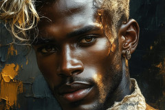 Painting Comes to Life - A Handsome Man comes to life and emerges from canvas.