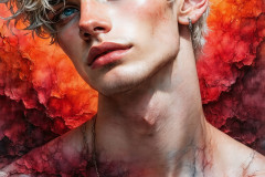 Painting Comes to Life - A Handsome Man comes to life and emerges from canvas.