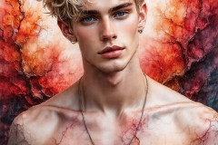 Painting Comes to Life - A Handsome Man comes to life and emerges from canvas.