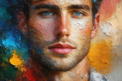 Painting Comes to Life - A Handsome Man comes to life and emerges from canvas.