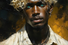 Painting Comes to Life - A Handsome Man comes to life and emerges from canvas.