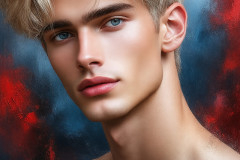 Painting Comes to Life - A Handsome Man comes to life and emerges from canvas.