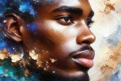 Painting Comes to Life - A Handsome Man comes to life and emerges from canvas.