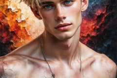 Painting Comes to Life - A Handsome Man comes to life and emerges from canvas.