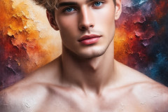 Painting Comes to Life - A Handsome Man comes to life and emerges from canvas.