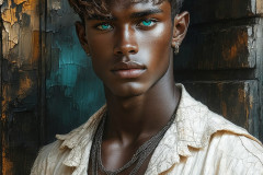 Painting Comes to Life - A Handsome Man comes to life and emerges from canvas.