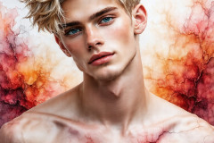 Painting Comes to Life - A Handsome Man comes to life and emerges from canvas.