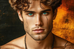 Painting Comes to Life - A Handsome Man comes to life and emerges from canvas.