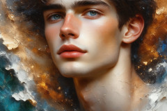 Painting Comes to Life - A Handsome Man comes to life and emerges from canvas.