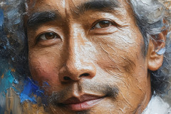 Painting Comes to Life - A Handsome Man comes to life and emerges from canvas.