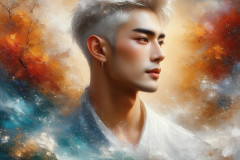 Painting Comes to Life - A Handsome Man comes to life and emerges from canvas.