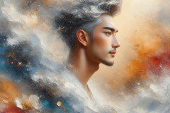 Painting Comes to Life - A Handsome Man comes to life and emerges from canvas.