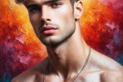 Painting Comes to Life - A Handsome Man comes to life and emerges from canvas.