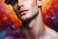 Painting Comes to Life - A Handsome Man comes to life and emerges from canvas.