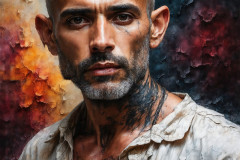 Painting Comes to Life - A Handsome Man comes to life and emerges from canvas.