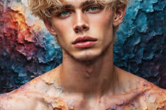 Painting Comes to Life - A Handsome Man comes to life and emerges from canvas.