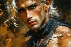 Painting Comes to Life - A Handsome Man comes to life and emerges from canvas.