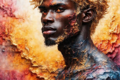 Painting Comes to Life - A Handsome Man comes to life and emerges from canvas.