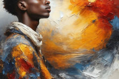 Painting Comes to Life - A Handsome Man comes to life and emerges from canvas.