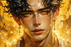 Painting Comes to Life - A Handsome Man comes to life and emerges from canvas.