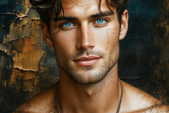 Painting Comes to Life - A Handsome Man comes to life and emerges from canvas.