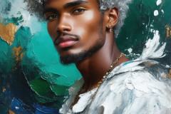 Painting Comes to Life - A Handsome Man comes to life and emerges from canvas.