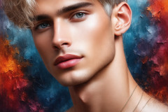 Painting Comes to Life - A Handsome Man comes to life and emerges from canvas.