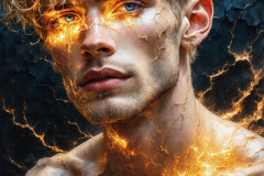 Painting Comes to Life - A Handsome Man comes to life and emerges from canvas.