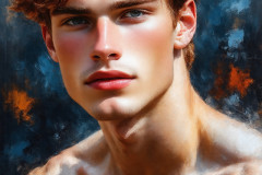 Painting Comes to Life - A Handsome Man comes to life and emerges from canvas.