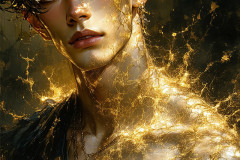 Painting Comes to Life - A Handsome Man comes to life and emerges from canvas.