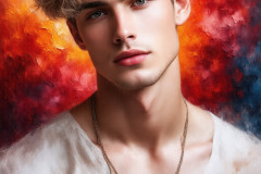 Painting Comes to Life - A Handsome Man comes to life and emerges from canvas.